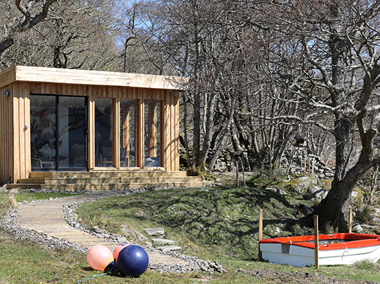 The hide, garden room